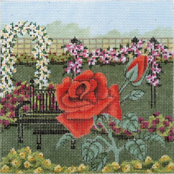 click here to view larger image of Rose Garden 3 (hand painted canvases)