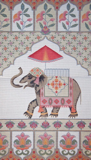 click here to view larger image of Elephant Wall Hanging (hand painted canvases)