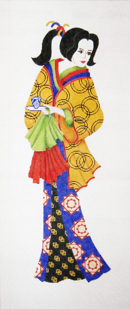click here to view larger image of Geisha II Wall Hanging (hand painted canvases)