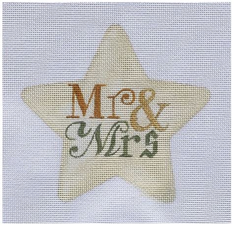 click here to view larger image of Mr & Mrs Star (hand painted canvases)