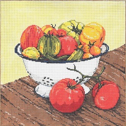click here to view larger image of Tomatoes (hand painted canvases)