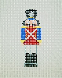 click here to view larger image of Ornament - Nutcracker  (hand painted canvases)