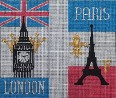 click here to view larger image of London / Paris (hand painted canvases)