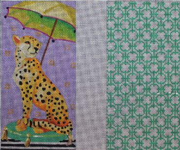 click here to view larger image of Leopard / Umbrella (hand painted canvases)