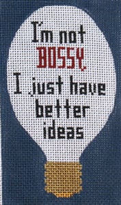 click here to view larger image of I'm not bossy...... (hand painted canvases)