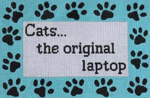 click here to view larger image of Cats the Original Laptop (hand painted canvases)