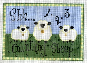 click here to view larger image of Counting Sheep (hand painted canvases)