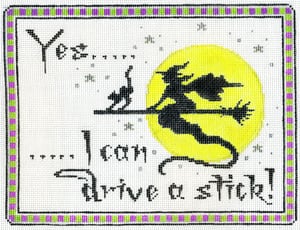 click here to view larger image of Yes I can drive a stick (hand painted canvases)