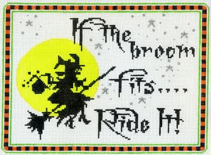 click here to view larger image of If the Broom Fits (hand painted canvases)