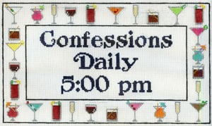 click here to view larger image of Confessions (hand painted canvases)
