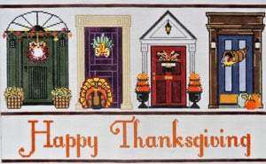 click here to view larger image of Thanksgiving Doors (hand painted canvases)
