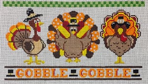 click here to view larger image of Gobble Gobble (hand painted canvases)