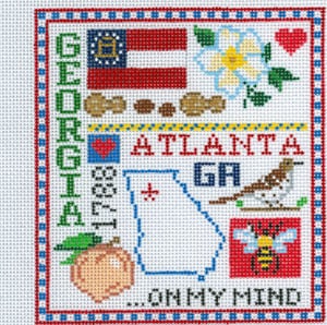 click here to view larger image of Georgia Sampler (hand painted canvases)