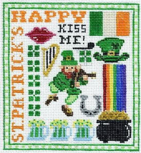click here to view larger image of St Patrick's Sampler (hand painted canvases)