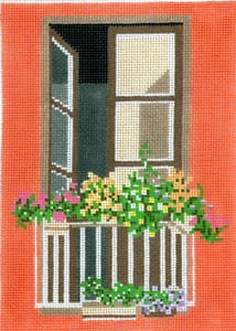 click here to view larger image of Window - Balcony (hand painted canvases)