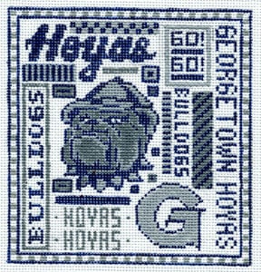 click here to view larger image of Georgetown Hoyas (hand painted canvases)