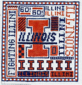 click here to view larger image of University of Illinois (hand painted canvases)