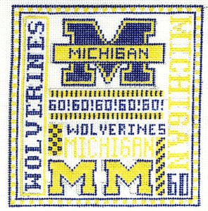 click here to view larger image of Michigan Wolverines (hand painted canvases)