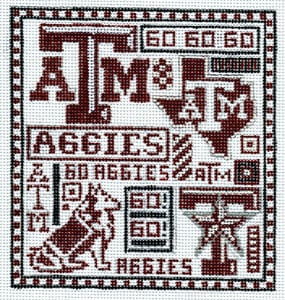 click here to view larger image of Texas A & M (hand painted canvases)