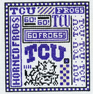 click here to view larger image of Texas Christian University (hand painted canvases)