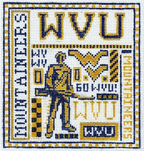 click here to view larger image of West Virginia University (hand painted canvases)