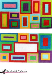 click here to view larger image of Scattered Squares (hand painted canvases)