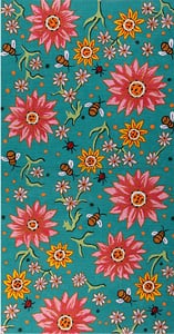 click here to view larger image of Bumblebees, Ladybugs and Flowers (hand painted canvases)