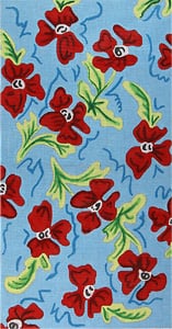 click here to view larger image of Pinwheel Red Poppies (hand painted canvases)