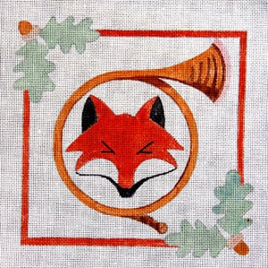 click here to view larger image of Fox and Horn (hand painted canvases)