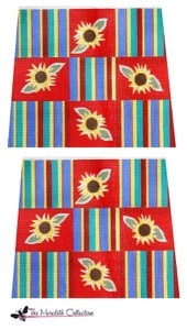 click here to view larger image of Sunflower Stripe (hand painted canvases)