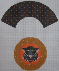 click here to view larger image of Haunted Cat Cupcake (hand painted canvases)