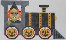 click here to view larger image of Halloween Train - Engine (hand painted canvases)