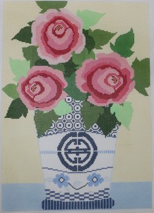 click here to view larger image of Rosie Flowers  (hand painted canvases)