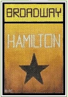 Broadway - Hamilton hand painted canvases 