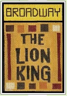 click here to view larger image of Broadway - Lion King (hand painted canvases)