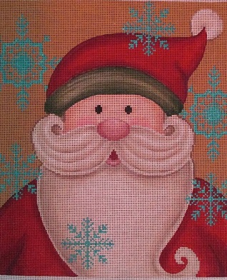click here to view larger image of Vintage Santa (hand painted canvases)