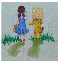 click here to view larger image of Dorothy and Lion (hand painted canvases)