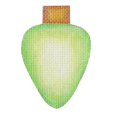 click here to view larger image of Light Bulb - Lime Green (hand painted canvases)