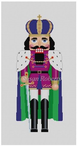 click here to view larger image of Caped King Nutcracker (hand painted canvases)