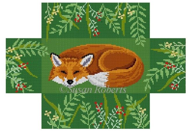 click here to view larger image of Sleeping Fox (hand painted canvases)