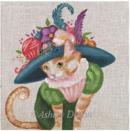 click here to view larger image of Pretty Kitty (hand painted canvases)