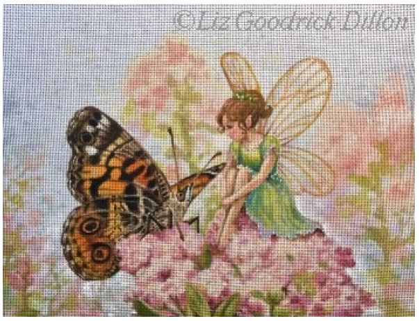 click here to view larger image of Butterfly and Fairy (hand painted canvases)