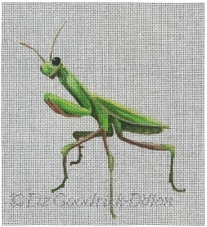 click here to view larger image of Praying Mantis (hand painted canvases)
