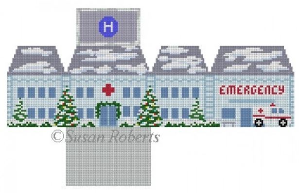 click here to view larger image of Hospital Mini House (hand painted canvases)
