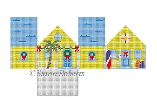 click here to view larger image of Yellow Beach House (hand painted canvases)