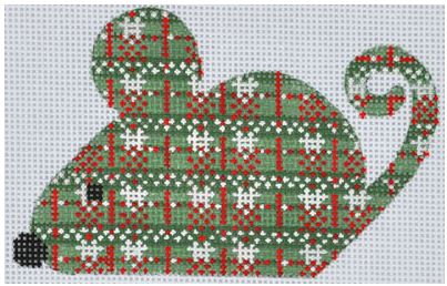 click here to view larger image of Christmas Mouse (hand painted canvases)