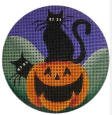 click here to view larger image of Black Cats (hand painted canvases)