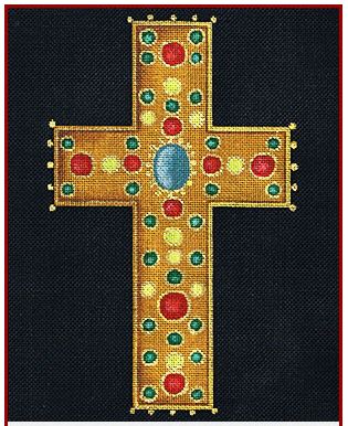 click here to view larger image of Medici Cross (hand painted canvases)