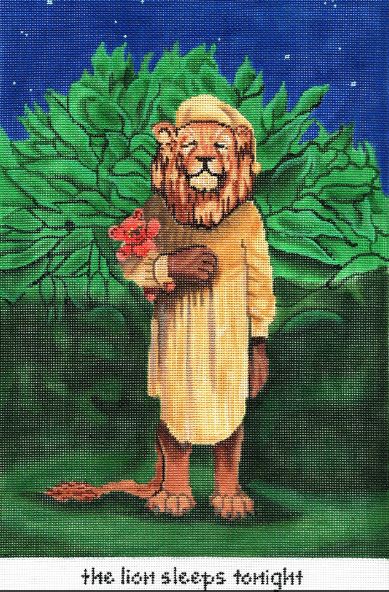 click here to view larger image of The Lion Sleeps Tonight  (hand painted canvases)