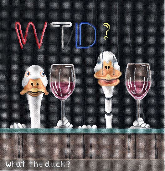 click here to view larger image of What the Duck (hand painted canvases)